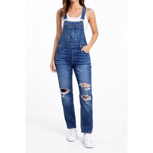American‎ Eagle Distressed 90s Boyfriend Overall Bibs Ripped Women's XS